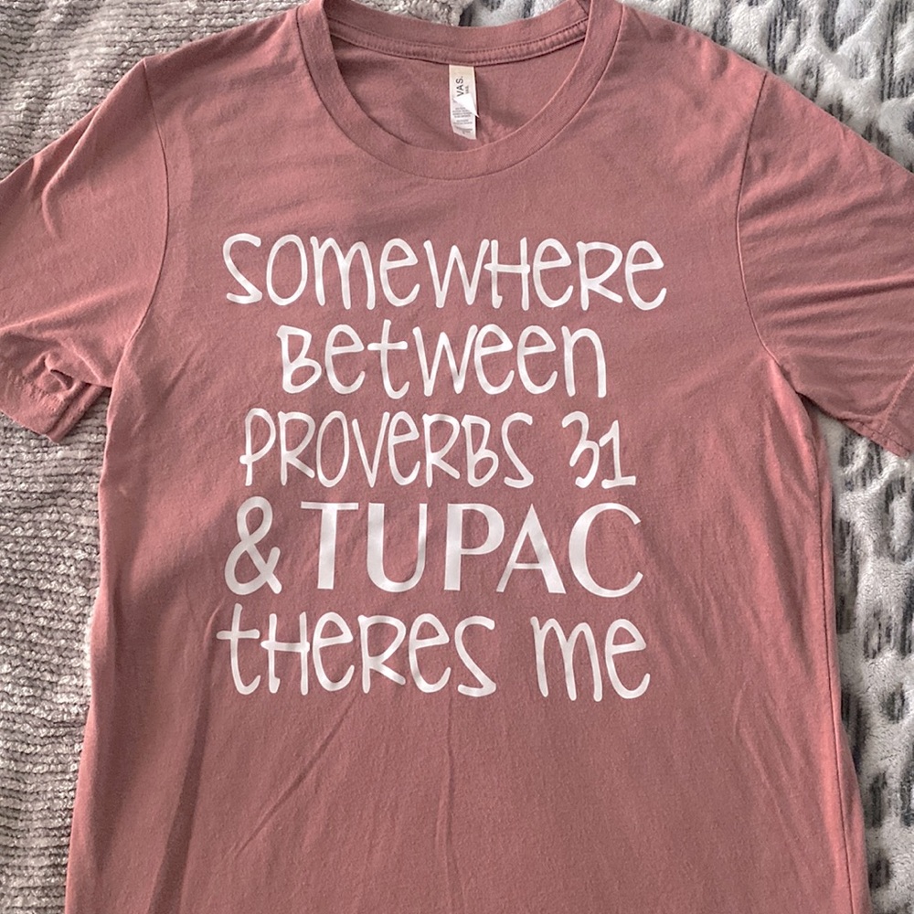 Bella + Canvas Women’s small tshirt - Mauve color not cream